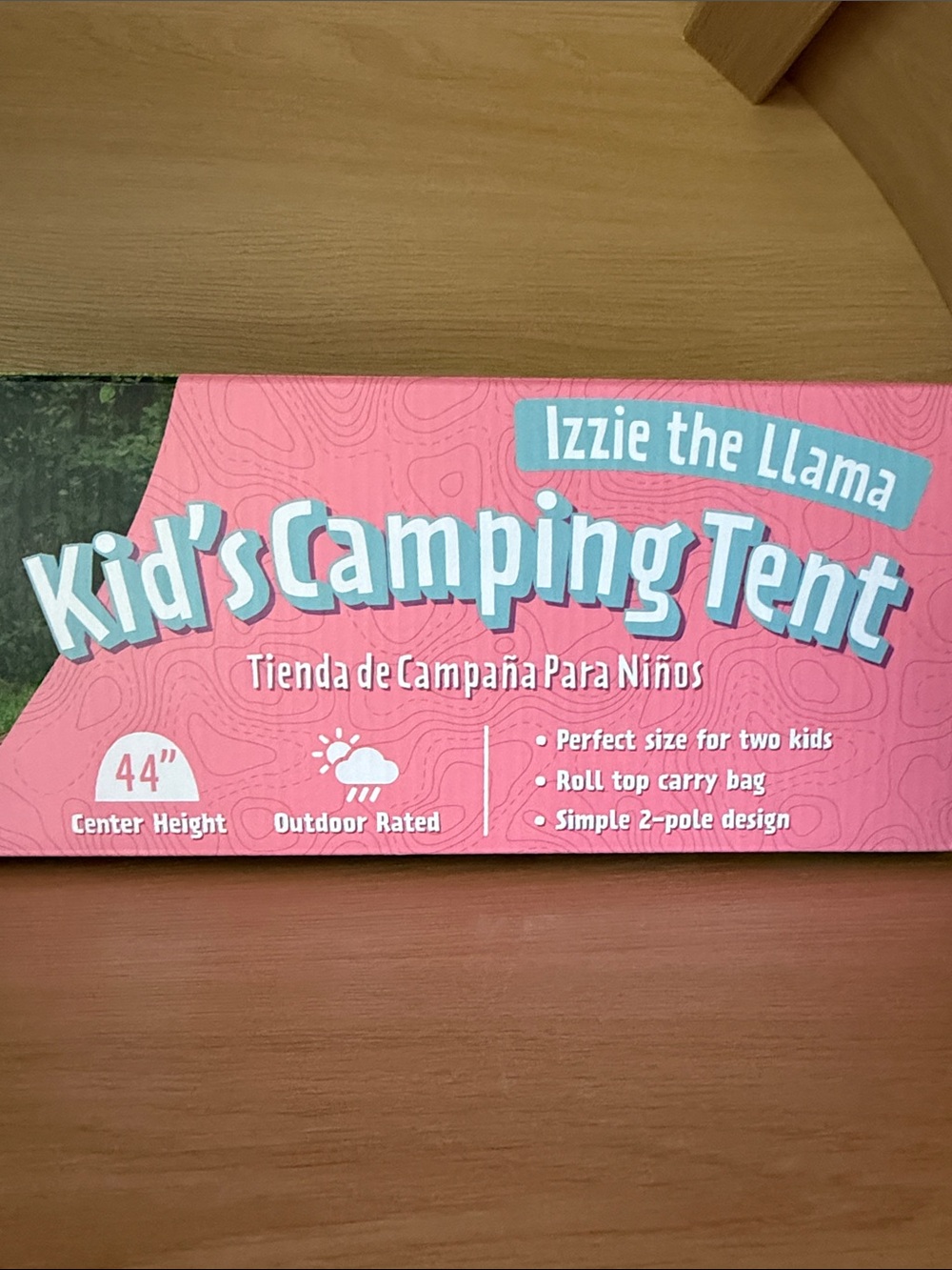 🏕️NIB• Izzie the Llama Kid’s Camping Tent | Pink/Cream | 72”x48”x44”(H) - Picture 5 of 12